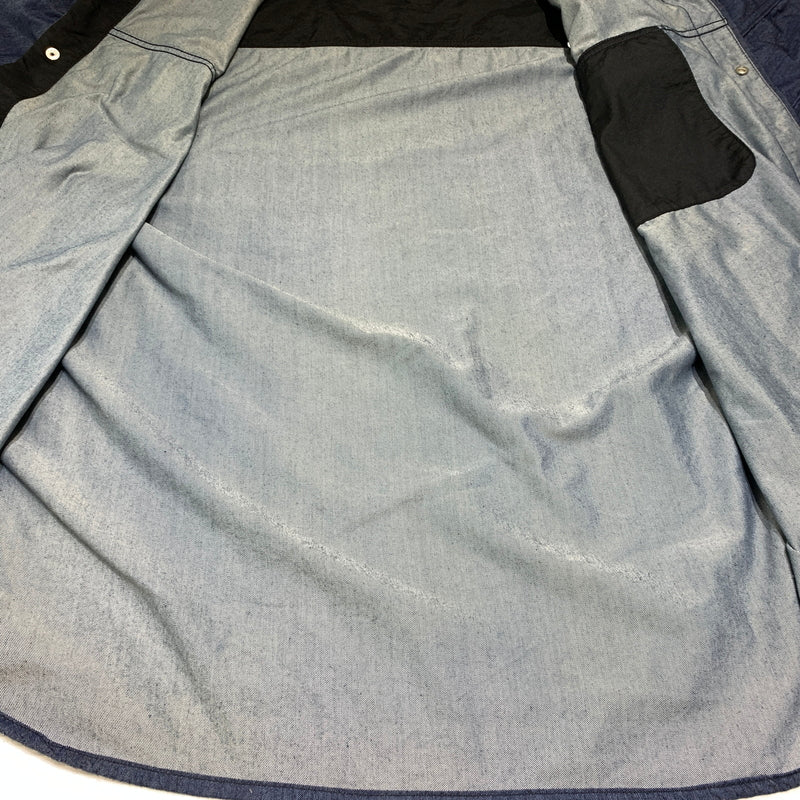 【中古品】【メンズ】 THE NORTH FACE ザ・ノースフェイス L/S NYLON DENIM NUPTSE SHIRT NR72130 ロングスリーブ ナイロンデニム ヌプシシャツ ライトアウター 144-260716-ko-11-tei サイズ：XL カラー：インディゴ 万代Net店
