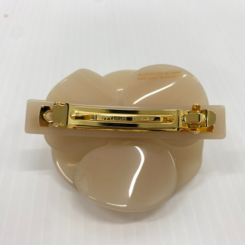 【中古品】【レディース】 ALEXANDRE DE PARIS アレクサンドル ドゥ パリ BARRETTE AA6-17448-04 バレッタ アクセサリー 髪留め アクリルパール 182-260714-ko-07-tei カラー：ベージュ 万代Net店