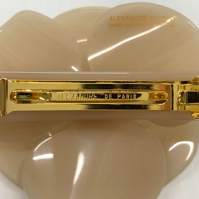 【中古品】【レディース】 ALEXANDRE DE PARIS アレクサンドル ドゥ パリ BARRETTE AA6-17448-04 バレッタ アクセサリー 髪留め アクリルパール 182-260714-ko-07-tei カラー：ベージュ 万代Net店