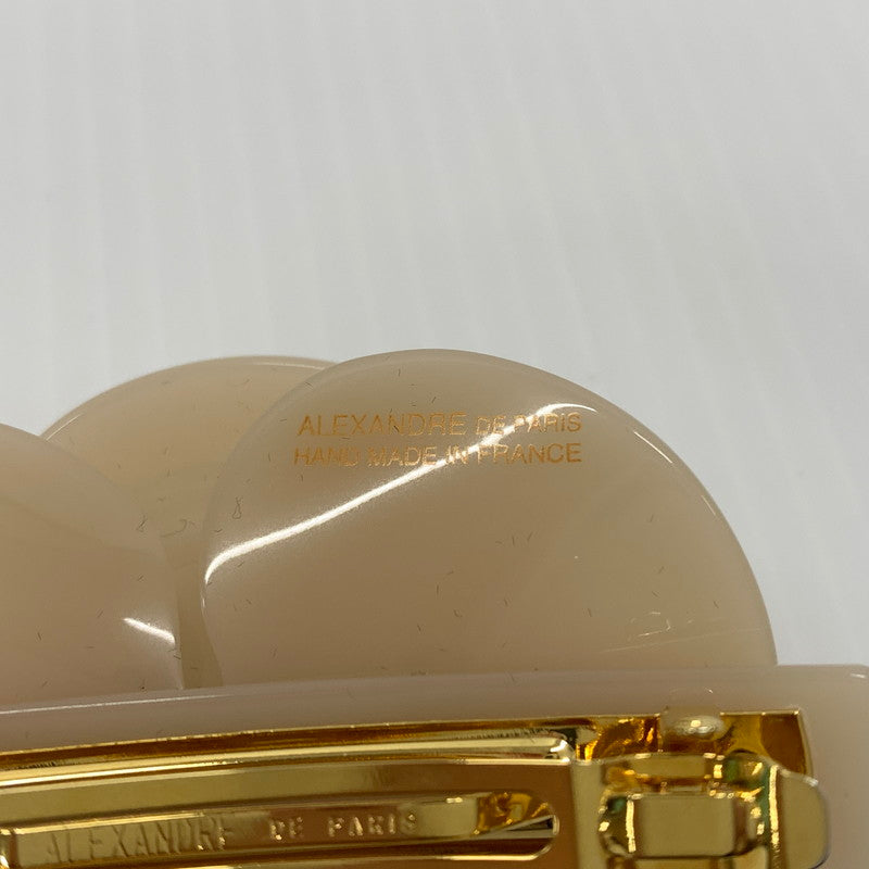 【中古品】【レディース】 ALEXANDRE DE PARIS アレクサンドル ドゥ パリ BARRETTE AA6-17448-04 バレッタ アクセサリー 髪留め アクリルパール 182-260714-ko-07-tei カラー：ベージュ 万代Net店