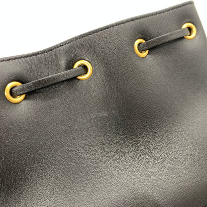 【中古品】【レディース】 VALENTINO GARAVANI ヴァレンティノ ガラヴァーニ Vロゴシグネチャー バケットバッグ カバン レザーバッグ 180-260714-ko-12-tei カラー：ブラック 万代Net店