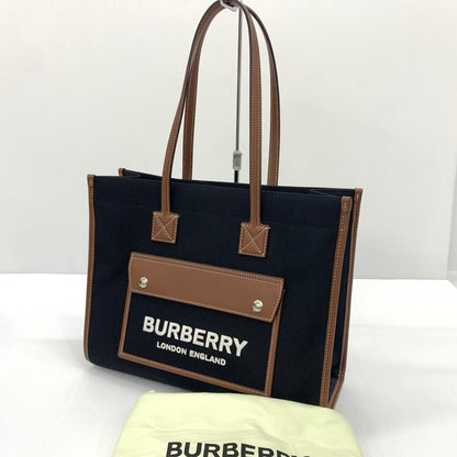 【中古品】【メンズ】 BURBERRY バーバリー FREYA TOTE BAG フレヤ トートバッグ カバン ショルダーバッグ 188-260714-ko-14-tei カラー：ブラック系 万代Net店