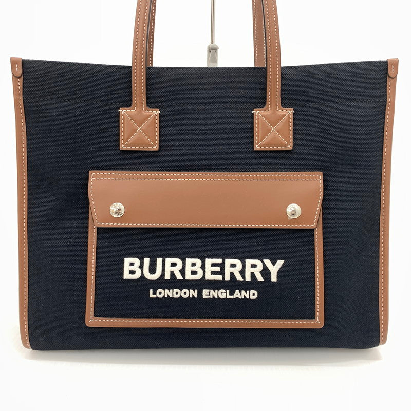 【中古品】【メンズ】 BURBERRY バーバリー FREYA TOTE BAG フレヤ トートバッグ カバン ショルダーバッグ 188-260714-ko-14-tei カラー：ブラック系 万代Net店