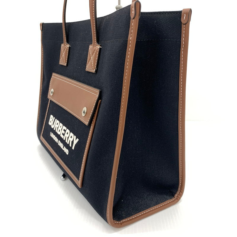 【中古品】【メンズ】 BURBERRY バーバリー FREYA TOTE BAG フレヤ トートバッグ カバン ショルダーバッグ 188-260714-ko-14-tei カラー：ブラック系 万代Net店