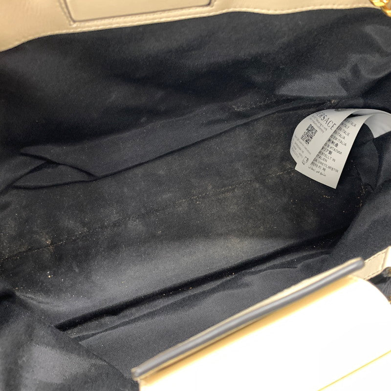 【中古品】【レディース】 VERSACE ヴェルサーチ 1005560 1A03912 キルティング チェーン トートバッグ カバン レザーバッグ メデューサ 180-260714-ko-13-tei カラー：アイボリー系 万代Net店