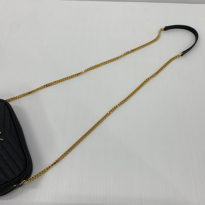 【中古品】【レディース】 Saint Laurent Paris サンローランパリ 618057 ルー タッセル チェーン ショルダーバッグ カバン レザーミニバッグ 180-260714-ko-11-tei カラー：ブラック 万代Net店