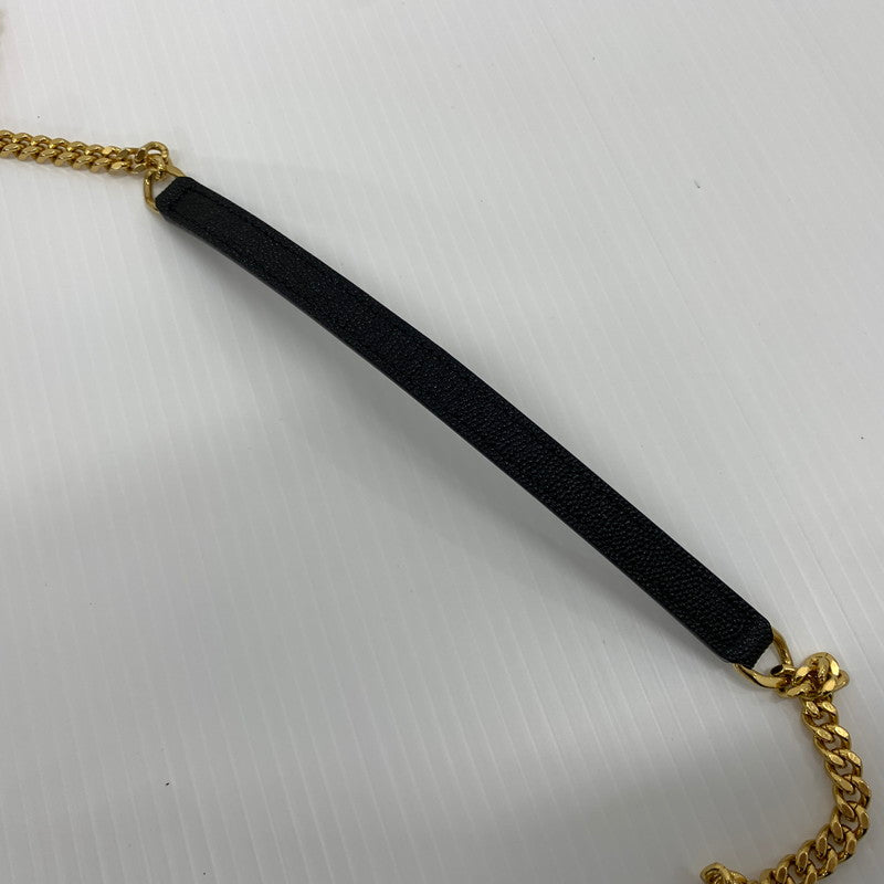 【中古品】【レディース】 Saint Laurent Paris サンローランパリ 618057 ルー タッセル チェーン ショルダーバッグ カバン レザーミニバッグ 180-260714-ko-11-tei カラー：ブラック 万代Net店