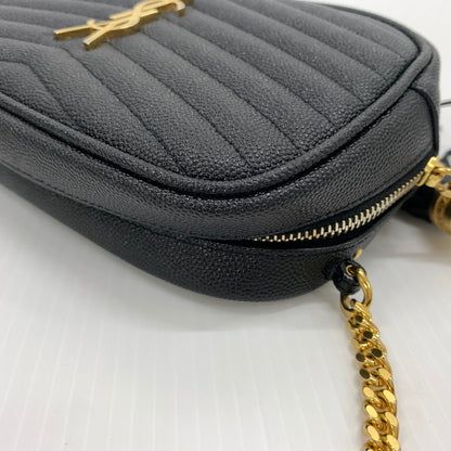 【中古品】【レディース】 Saint Laurent Paris サンローランパリ 618057 ルー タッセル チェーン ショルダーバッグ カバン レザーミニバッグ 180-260714-ko-11-tei カラー：ブラック 万代Net店