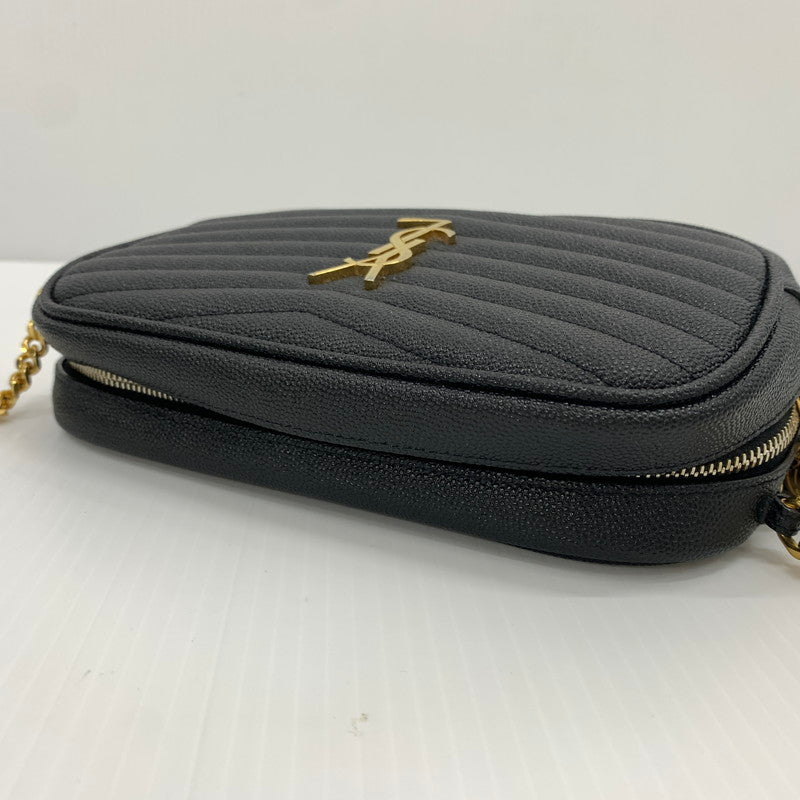 【中古品】【レディース】 Saint Laurent Paris サンローランパリ 618057 ルー タッセル チェーン ショルダーバッグ カバン レザーミニバッグ 180-260714-ko-11-tei カラー：ブラック 万代Net店
