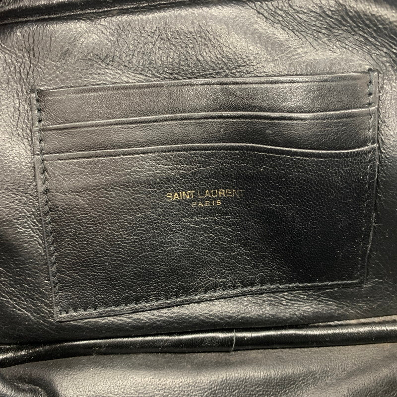 【中古品】【レディース】 Saint Laurent Paris サンローランパリ 618057 ルー タッセル チェーン ショルダーバッグ カバン レザーミニバッグ 180-260714-ko-11-tei カラー：ブラック 万代Net店
