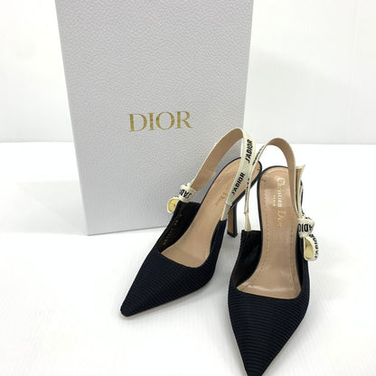 【中古品】【レディース】 Christian Dior クリスチャン・ディオール KDC201TFL90036 スリングバック パンプス 靴 ジャドール シューズ 183-260714-ko-01-tei サイズ：36 カラー：ブラック 万代Net店