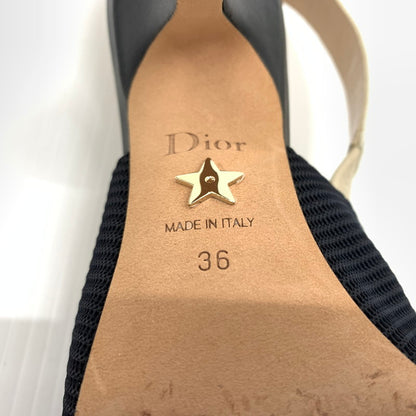 【中古品】【レディース】 Christian Dior クリスチャン・ディオール KDC201TFL90036 スリングバック パンプス 靴 ジャドール シューズ 183-260714-ko-01-tei サイズ：36 カラー：ブラック 万代Net店