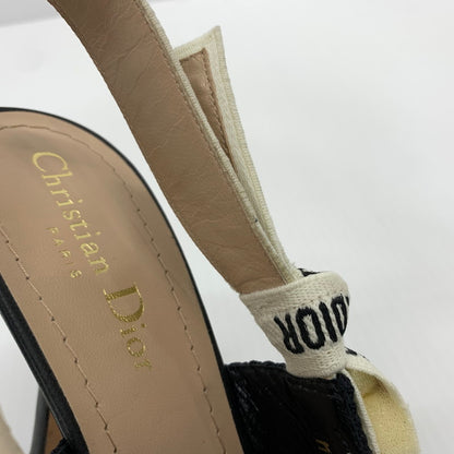 【中古品】【レディース】 Christian Dior クリスチャン・ディオール KDC201TFL90036 スリングバック パンプス 靴 ジャドール シューズ 183-260714-ko-01-tei サイズ：36 カラー：ブラック 万代Net店
