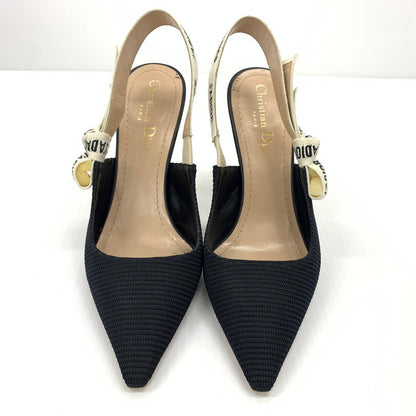 【中古品】【レディース】 Christian Dior クリスチャン・ディオール KDC201TFL90036 スリングバック パンプス 靴 ジャドール シューズ 183-260714-ko-01-tei サイズ：36 カラー：ブラック 万代Net店