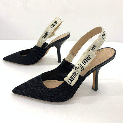 【中古品】【レディース】 Christian Dior クリスチャン・ディオール KDC201TFL90036 スリングバック パンプス 靴 ジャドール シューズ 183-260714-ko-01-tei サイズ：36 カラー：ブラック 万代Net店