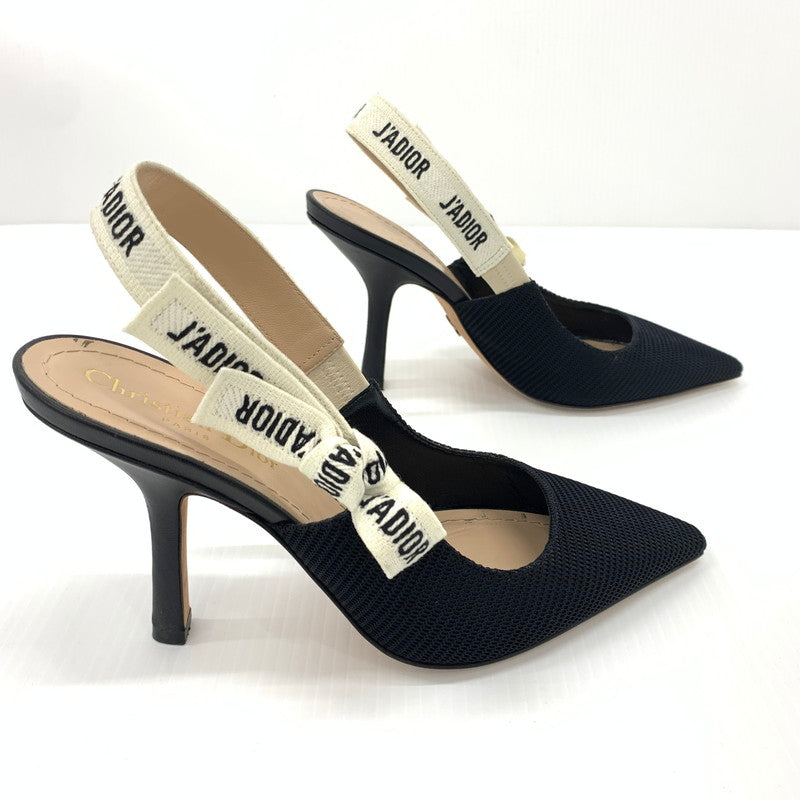 【中古品】【レディース】 Christian Dior クリスチャン・ディオール KDC201TFL90036 スリングバック パンプス 靴 ジャドール シューズ 183-260714-ko-01-tei サイズ：36 カラー：ブラック 万代Net店