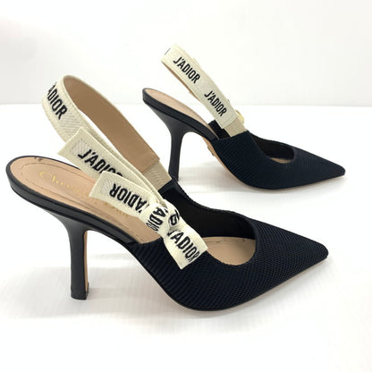 【中古品】【レディース】 Christian Dior クリスチャン・ディオール KDC201TFL90036 スリングバック パンプス 靴 ジャドール シューズ 183-260714-ko-01-tei サイズ：36 カラー：ブラック 万代Net店