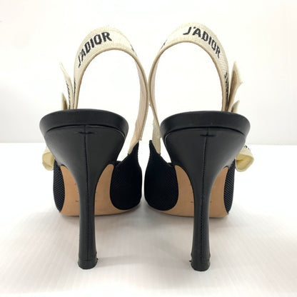 【中古品】【レディース】 Christian Dior クリスチャン・ディオール KDC201TFL90036 スリングバック パンプス 靴 ジャドール シューズ 183-260714-ko-01-tei サイズ：36 カラー：ブラック 万代Net店
