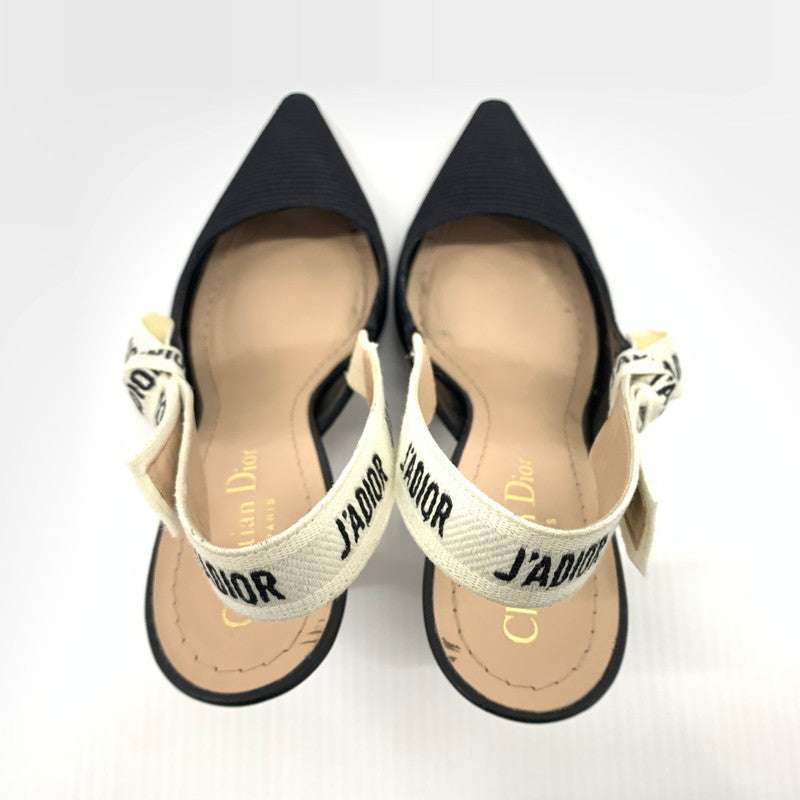 【中古品】【レディース】 Christian Dior クリスチャン・ディオール KDC201TFL90036 スリングバック パンプス 靴 ジャドール シューズ 183-260714-ko-01-tei サイズ：36 カラー：ブラック 万代Net店
