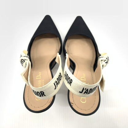 【中古品】【レディース】 Christian Dior クリスチャン・ディオール KDC201TFL90036 スリングバック パンプス 靴 ジャドール シューズ 183-260714-ko-01-tei サイズ：36 カラー：ブラック 万代Net店
