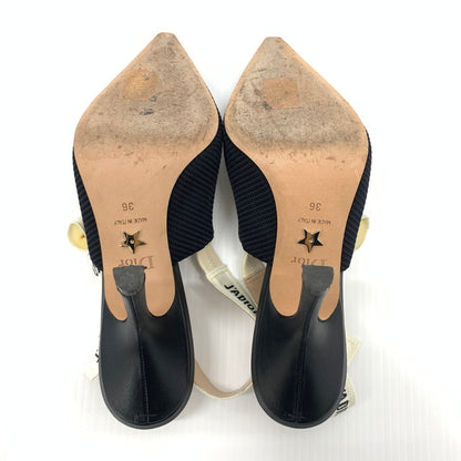 【中古品】【レディース】 Christian Dior クリスチャン・ディオール KDC201TFL90036 スリングバック パンプス 靴 ジャドール シューズ 183-260714-ko-01-tei サイズ：36 カラー：ブラック 万代Net店