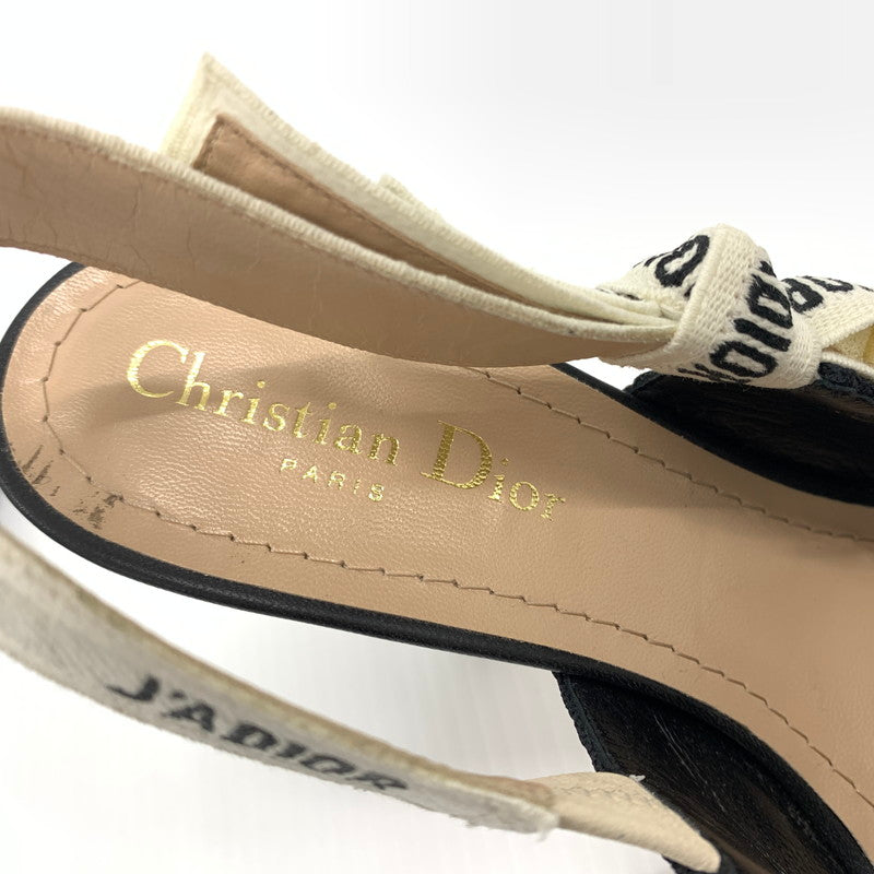 【中古品】【レディース】 Christian Dior クリスチャン・ディオール KDC201TFL90036 スリングバック パンプス 靴 ジャドール シューズ 183-260714-ko-01-tei サイズ：36 カラー：ブラック 万代Net店