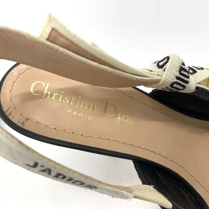 【中古品】【レディース】 Christian Dior クリスチャン・ディオール KDC201TFL90036 スリングバック パンプス 靴 ジャドール シューズ 183-260714-ko-01-tei サイズ：36 カラー：ブラック 万代Net店