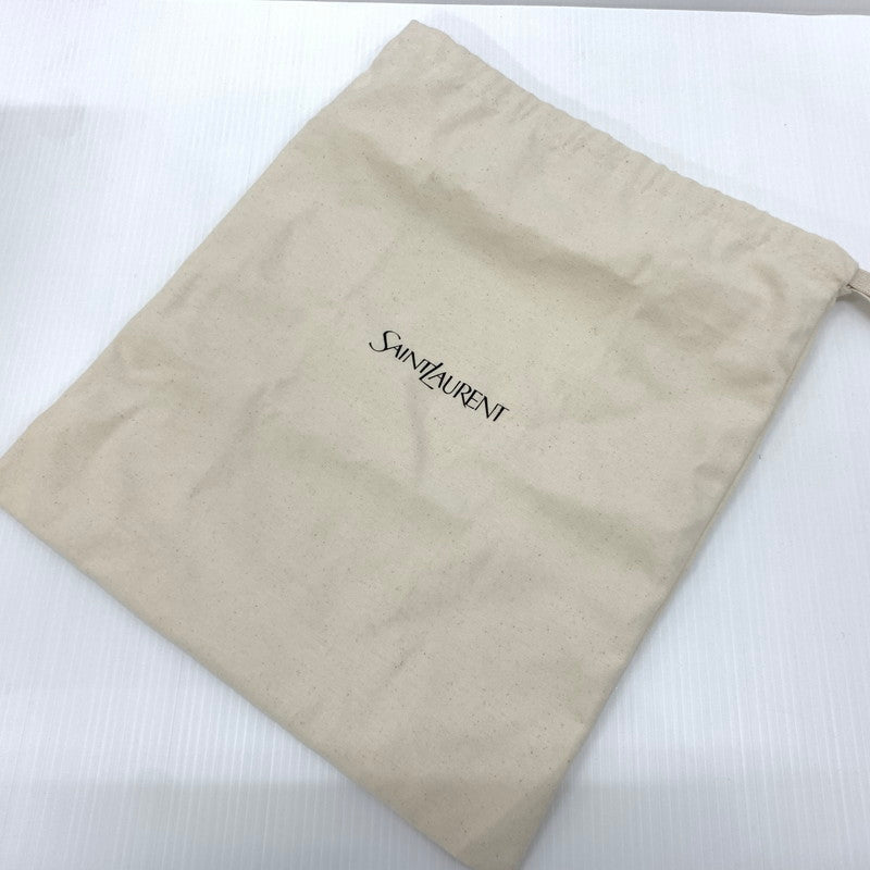 【中古品】【メンズ】 Saint Laurent Paris サンローランパリ バーシティ キャップ 帽子 コットン 183-260714-ko-02-tei サイズ：57 カラー：ベージュ系/カーキ系 万代Net店