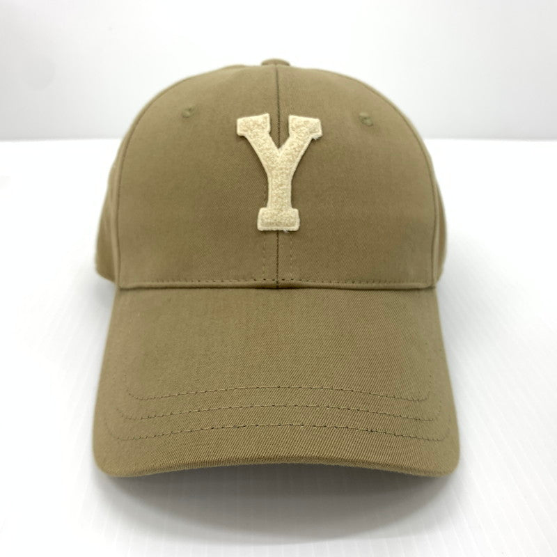 【中古品】【メンズ】 Saint Laurent Paris サンローランパリ バーシティ キャップ 帽子 コットン 183-260714-ko-02-tei サイズ：57 カラー：ベージュ系/カーキ系 万代Net店