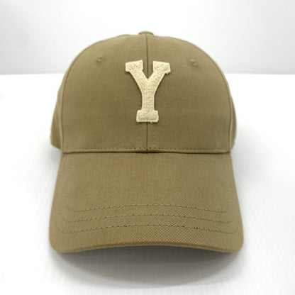 【中古品】【メンズ】 Saint Laurent Paris サンローランパリ バーシティ キャップ 帽子 コットン 183-260714-ko-02-tei サイズ：57 カラー：ベージュ系/カーキ系 万代Net店