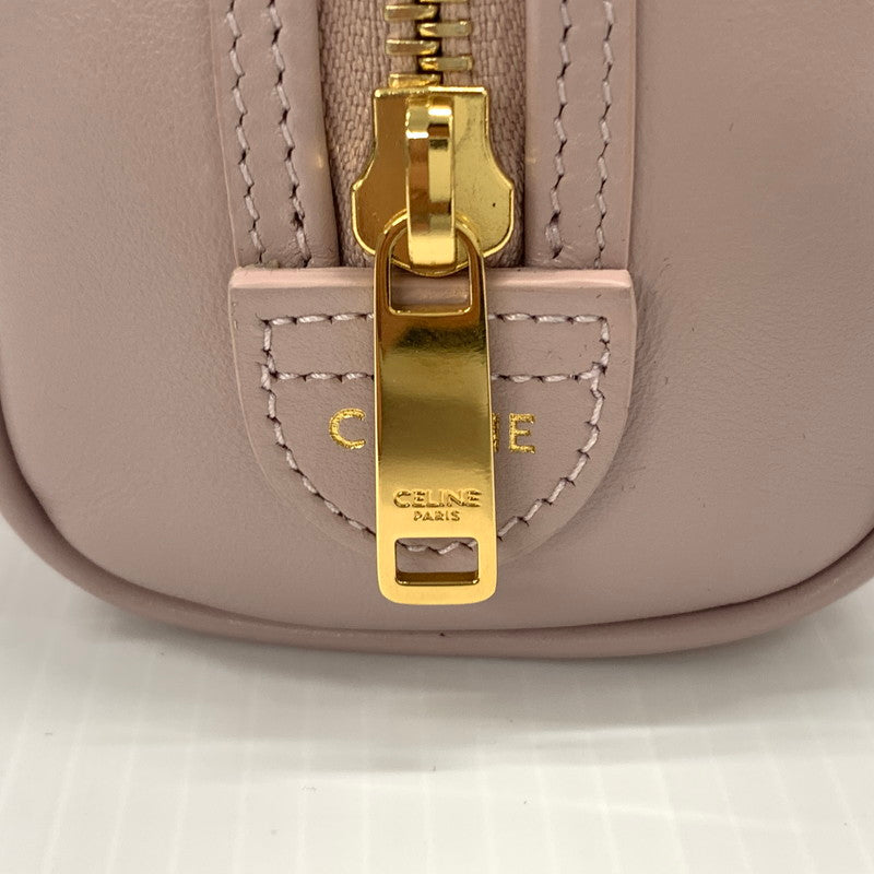 【中古品】【レディース】 CELINE セリーヌ CUIR TRIOMPHE MINI BOSTONBAG 10P04 ミニボストンバッグ カバン ハンドバッグ ショルダーバッグ 180-260714-ko-03-tei カラー：ピンク 万代Net店