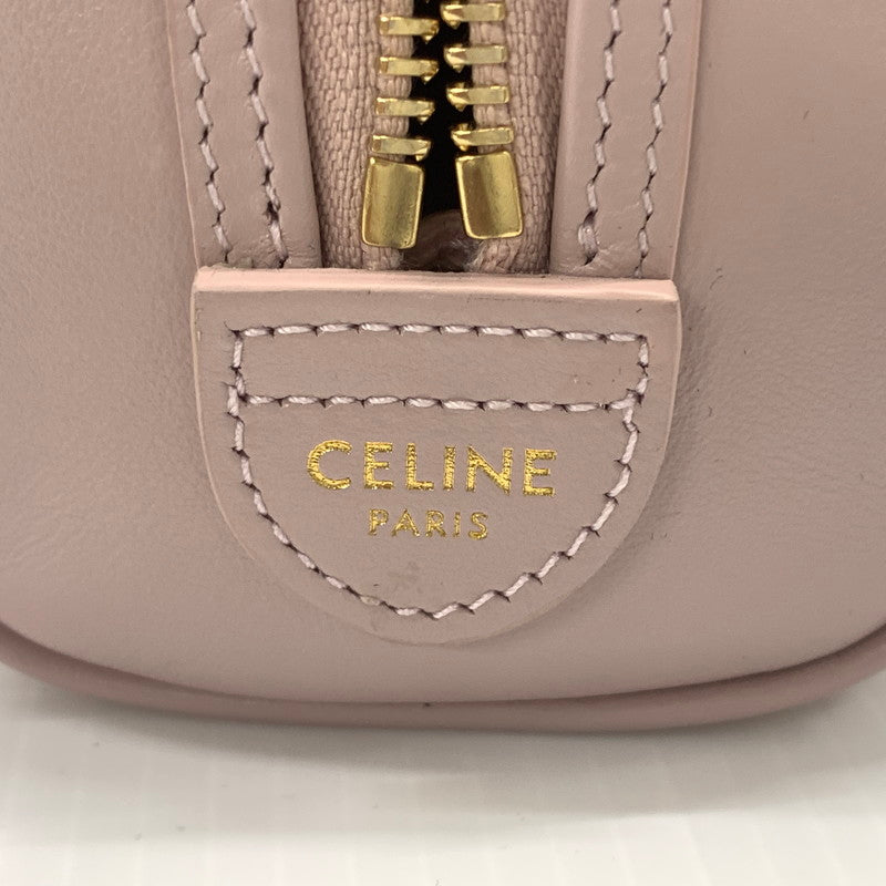 【中古品】【レディース】 CELINE セリーヌ CUIR TRIOMPHE MINI BOSTONBAG 10P04 ミニボストンバッグ カバン ハンドバッグ ショルダーバッグ 180-260714-ko-03-tei カラー：ピンク 万代Net店