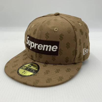 【中古品】【メンズ】 SUPREME シュプリーム × NEW ERA ニューエラ 別注コラボ 18SS MONOGRAM BOX LOGO CAP モノグラム ボックスロゴ キャップ 帽子 149-260730-yo-04-tei サイズ：７ 1/8 カラー：総柄 万代Net店