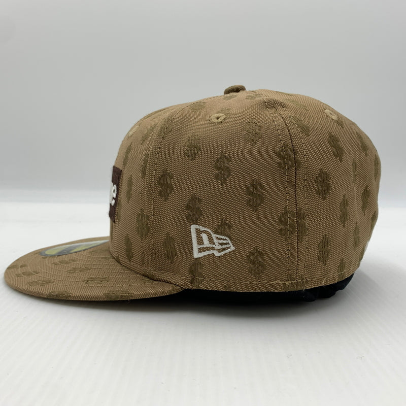 【中古品】【メンズ】 SUPREME シュプリーム × NEW ERA ニューエラ 別注コラボ 18SS MONOGRAM BOX LOGO CAP モノグラム ボックスロゴ キャップ 帽子 149-260730-yo-04-tei サイズ：７ 1/8 カラー：総柄 万代Net店