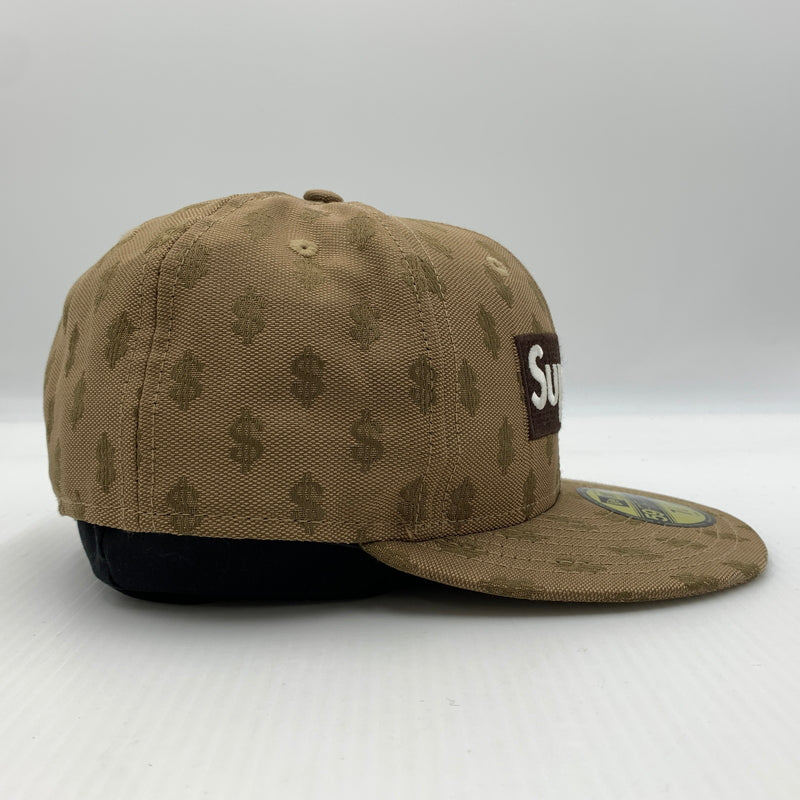【中古品】【メンズ】 SUPREME シュプリーム × NEW ERA ニューエラ 別注コラボ 18SS MONOGRAM BOX LOGO CAP モノグラム ボックスロゴ キャップ 帽子 149-260730-yo-04-tei サイズ：７ 1/8 カラー：総柄 万代Net店