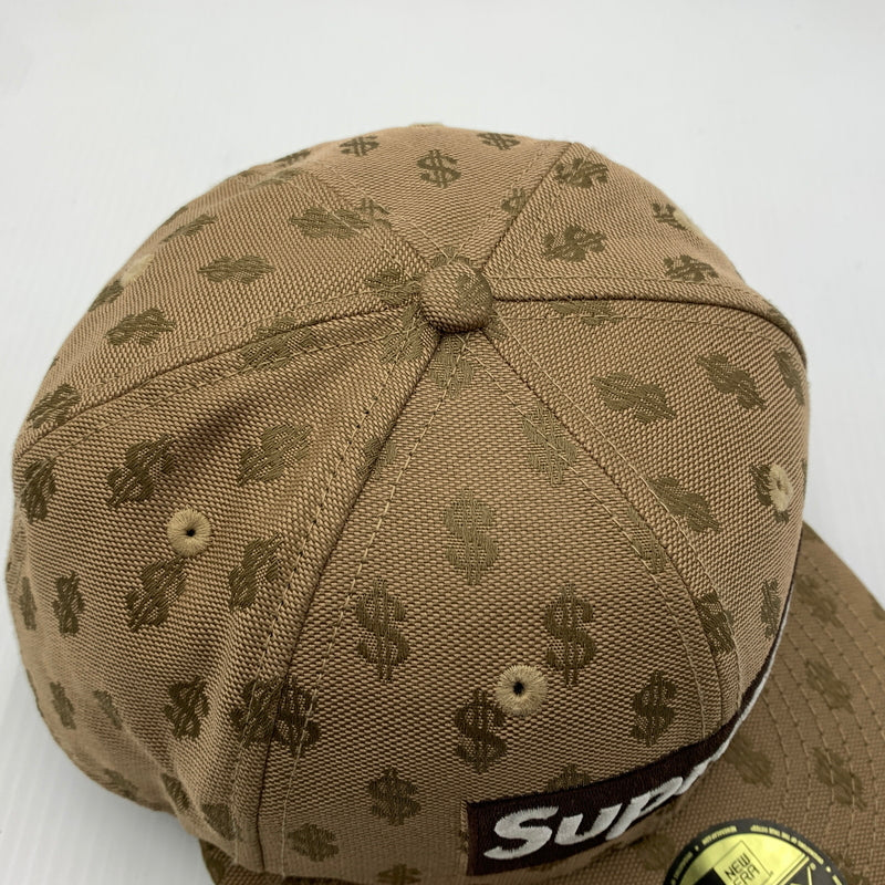 【中古品】【メンズ】 SUPREME シュプリーム × NEW ERA ニューエラ 別注コラボ 18SS MONOGRAM BOX LOGO CAP モノグラム ボックスロゴ キャップ 帽子 149-260730-yo-04-tei サイズ：７ 1/8 カラー：総柄 万代Net店