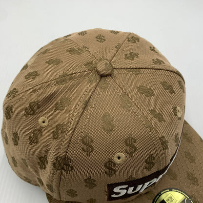 【中古品】【メンズ】 SUPREME シュプリーム × NEW ERA ニューエラ 別注コラボ 18SS MONOGRAM BOX LOGO CAP モノグラム ボックスロゴ キャップ 帽子 149-260730-yo-04-tei サイズ：７ 1/8 カラー：総柄 万代Net店