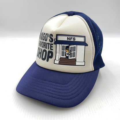 【中古品】【メンズ】 A BATHING APE アベイシングエイプ TRACKER CAP トラッカーキャップ 帽子 メッシュキャップ NFS限定 185-260809-ko-04-tei カラー：ネイビー 万代Net店