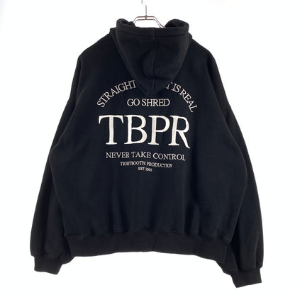 【中古品】【メンズ】 TIGHTBOOTH タイトブース STRAIGHT UP HOODIE ストレート アップ フーディ トップス プルオーバーパーカー 142-260716-ko-06-tei サイズ：M カラー：ブラック 万代Net店