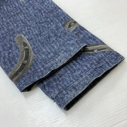 【現状渡し品】【メンズ】 SALUTE サルーテ HORSESHOE PATTERN DENIM PANTS 蹄鉄柄 デニム パンツ ボトムス 153-260730-sa-17-tei サイズ：S カラー：インディゴ 万代Net店