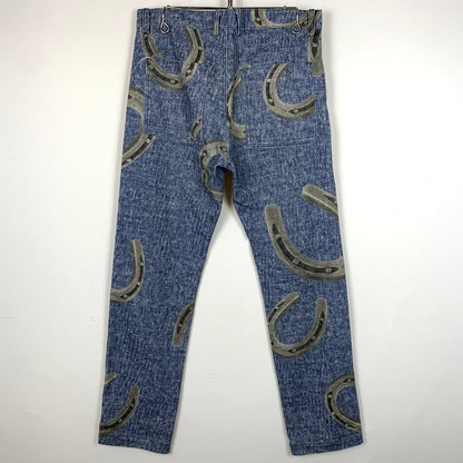【現状渡し品】【メンズ】 SALUTE サルーテ HORSESHOE PATTERN DENIM PANTS 蹄鉄柄 デニム パンツ ボトムス 153-260730-sa-17-tei サイズ：S カラー：インディゴ 万代Net店