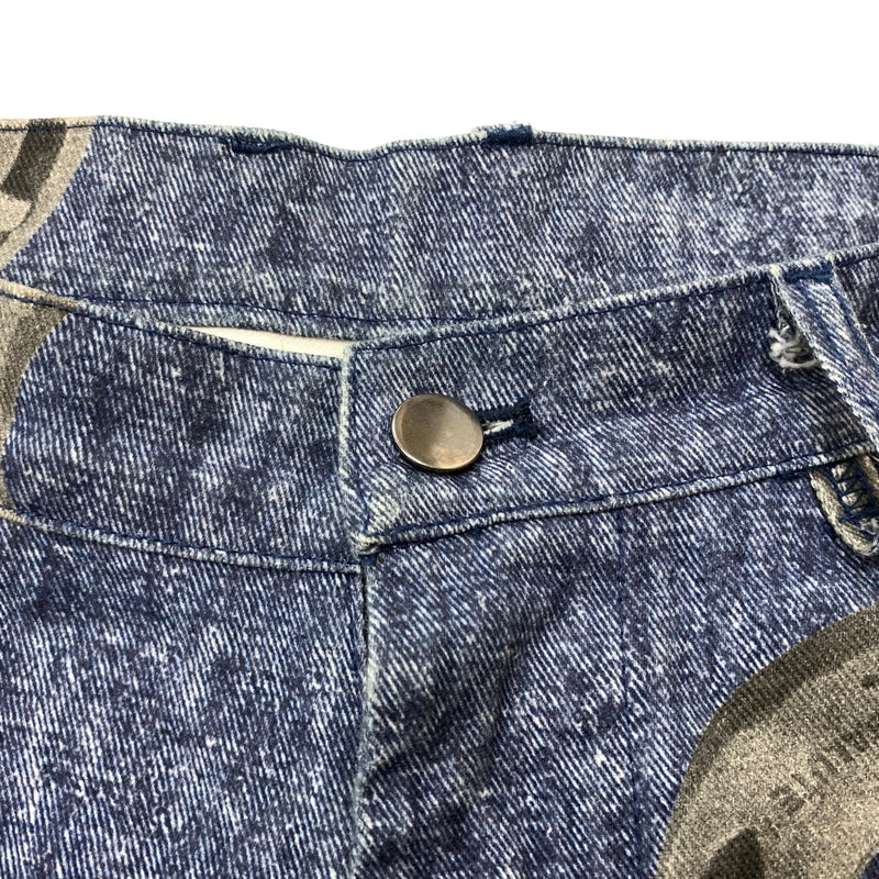 【現状渡し品】【メンズ】 SALUTE サルーテ HORSESHOE PATTERN DENIM PANTS 蹄鉄柄 デニム パンツ ボトムス 153-260730-sa-17-tei サイズ：S カラー：インディゴ 万代Net店