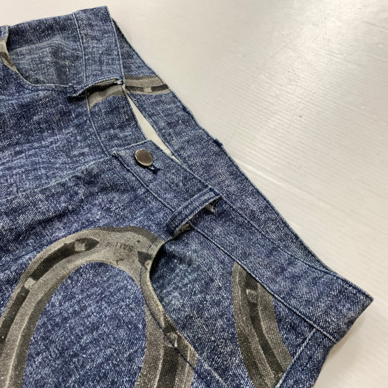 【現状渡し品】【メンズ】 SALUTE サルーテ HORSESHOE PATTERN DENIM PANTS 蹄鉄柄 デニム パンツ ボトムス 153-260730-sa-17-tei サイズ：S カラー：インディゴ 万代Net店