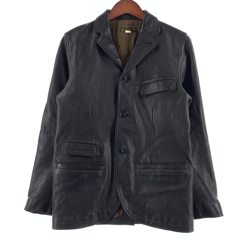 【中古品】【メンズ】 WESTRIDE CYCLE TOGS ウエストライドサイクルトグス GOAT SKIN TAILORED JACKET ゴートスキン テーラードジャケット アウター レザージャケット 145-260716-ko-12-tei サイズ：36 カラー：ブラック 万代Net店