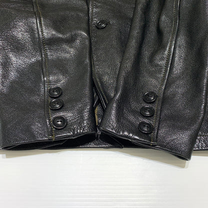 【中古品】【メンズ】 WESTRIDE CYCLE TOGS ウエストライドサイクルトグス GOAT SKIN TAILORED JACKET ゴートスキン テーラードジャケット アウター レザージャケット 145-260716-ko-12-tei サイズ：36 カラー：ブラック 万代Net店