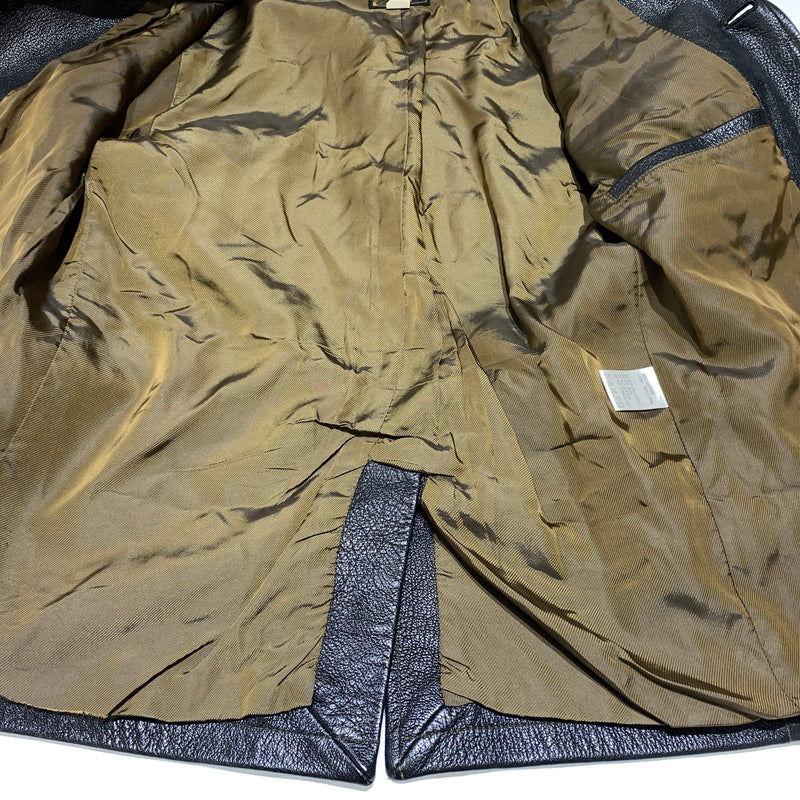 【中古品】【メンズ】 WESTRIDE CYCLE TOGS ウエストライドサイクルトグス GOAT SKIN TAILORED JACKET ゴートスキン テーラードジャケット アウター レザージャケット 145-260716-ko-12-tei サイズ：36 カラー：ブラック 万代Net店