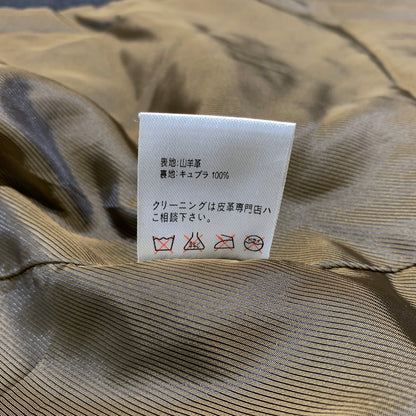 【中古品】【メンズ】 WESTRIDE CYCLE TOGS ウエストライドサイクルトグス GOAT SKIN TAILORED JACKET ゴートスキン テーラードジャケット アウター レザージャケット 145-260716-ko-12-tei サイズ：36 カラー：ブラック 万代Net店