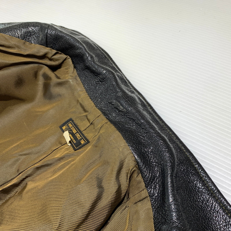 【中古品】【メンズ】 WESTRIDE CYCLE TOGS ウエストライドサイクルトグス GOAT SKIN TAILORED JACKET ゴートスキン テーラードジャケット アウター レザージャケット 145-260716-ko-12-tei サイズ：36 カラー：ブラック 万代Net店