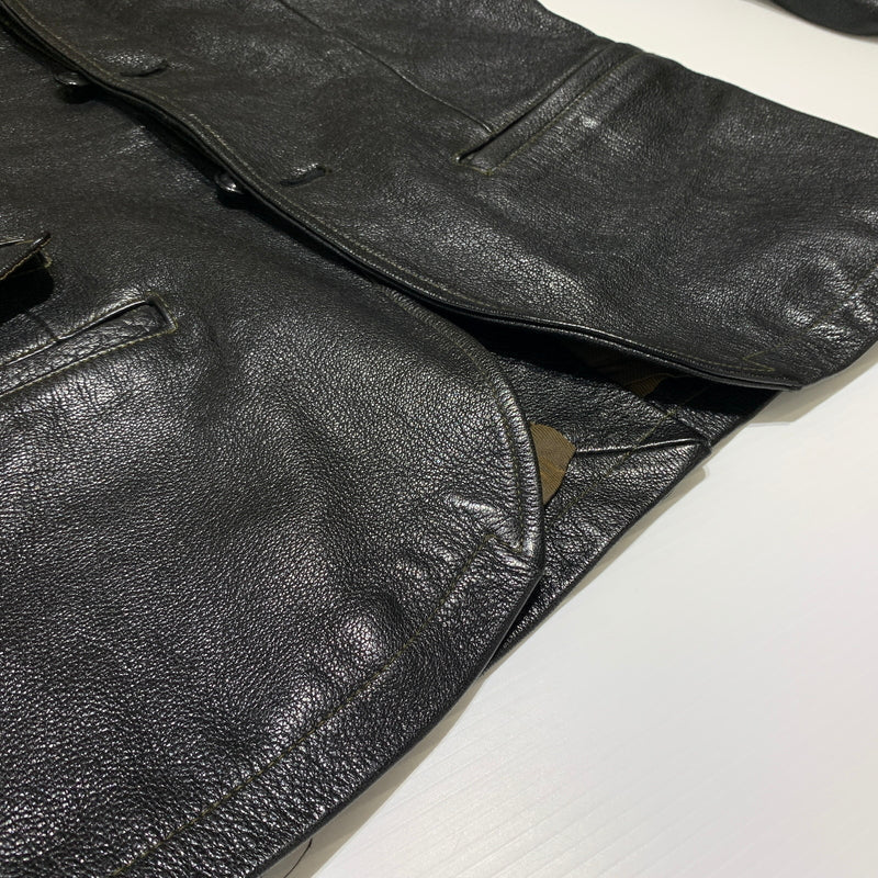 【中古品】【メンズ】 WESTRIDE CYCLE TOGS ウエストライドサイクルトグス GOAT SKIN TAILORED JACKET ゴートスキン テーラードジャケット アウター レザージャケット 145-260716-ko-12-tei サイズ：36 カラー：ブラック 万代Net店