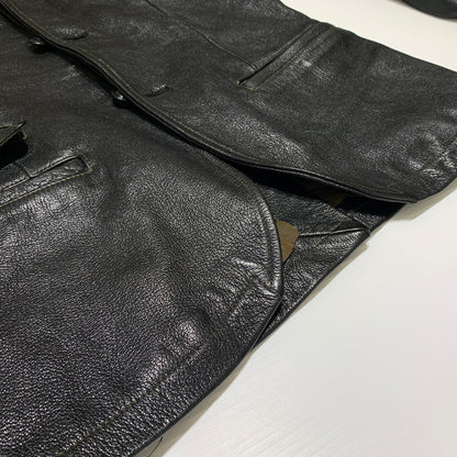 【中古品】【メンズ】 WESTRIDE CYCLE TOGS ウエストライドサイクルトグス GOAT SKIN TAILORED JACKET ゴートスキン テーラードジャケット アウター レザージャケット 145-260716-ko-12-tei サイズ：36 カラー：ブラック 万代Net店
